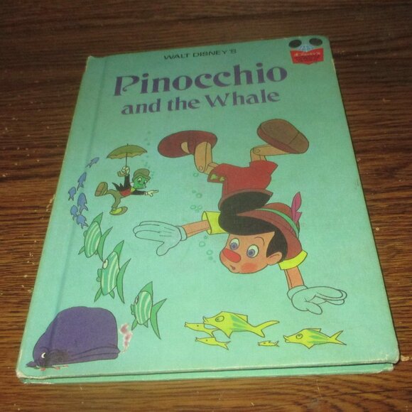 Disney's Pinocchio & the Whale (Disney's Wonderful World of Reading, 1977) Book - Picture 1 of 3